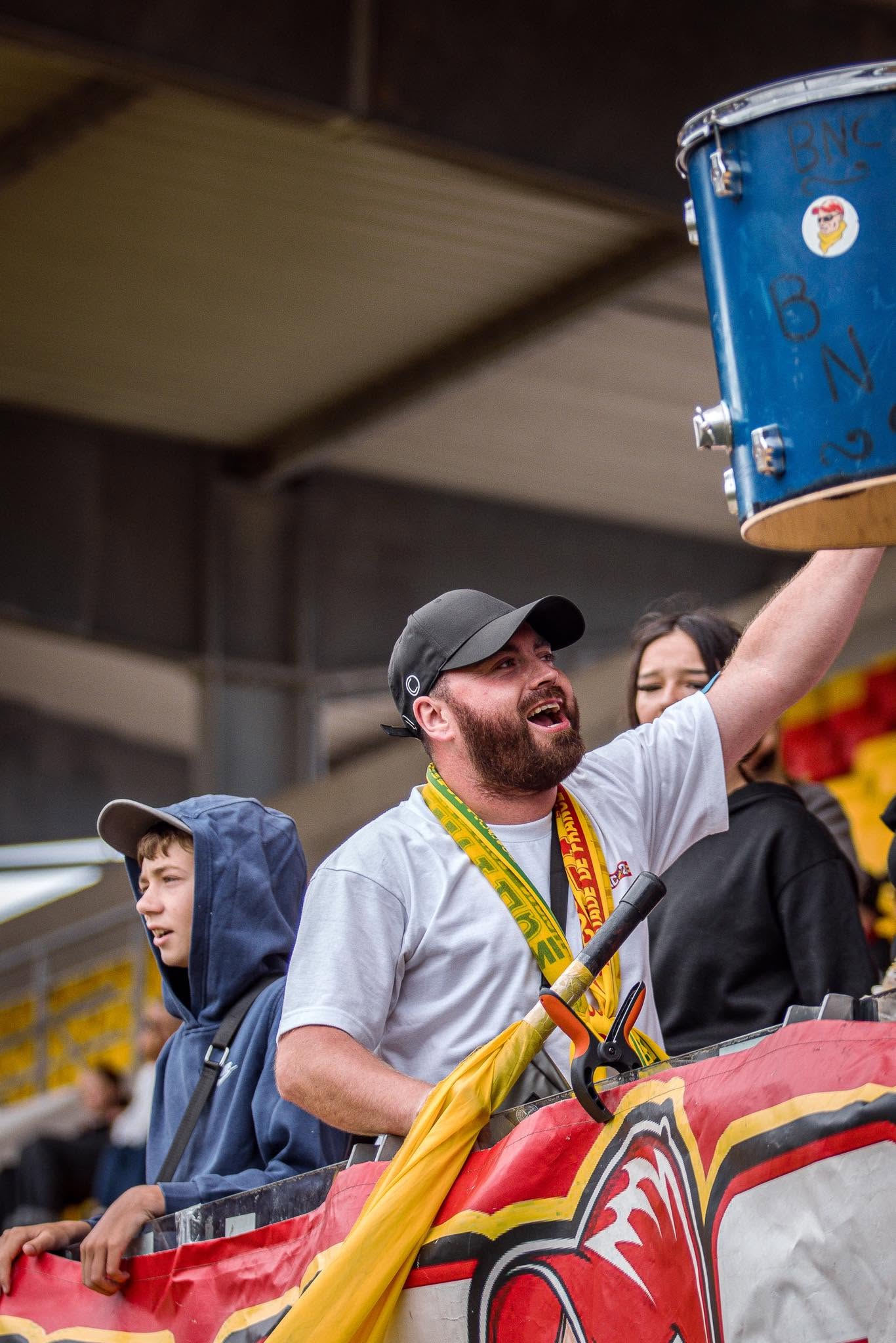 Les supporters calaisiens rassemblés